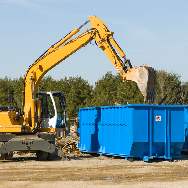 what are the rental fees for a residential dumpster in Concordville